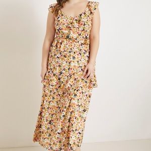 Ruffle Detail Maxi Dress